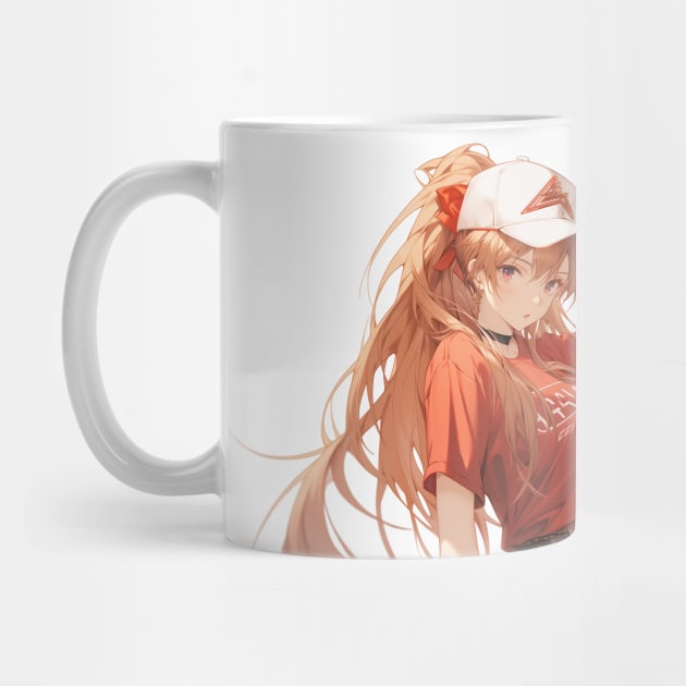 Asuka Langley Soryu evangelion Illustration 2 by Graphicvibestore